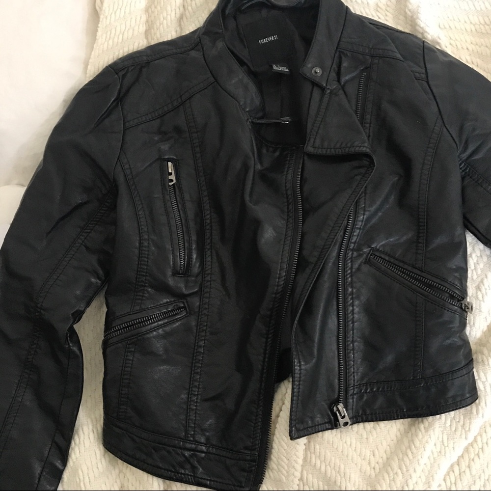 Faux Leather Jacket